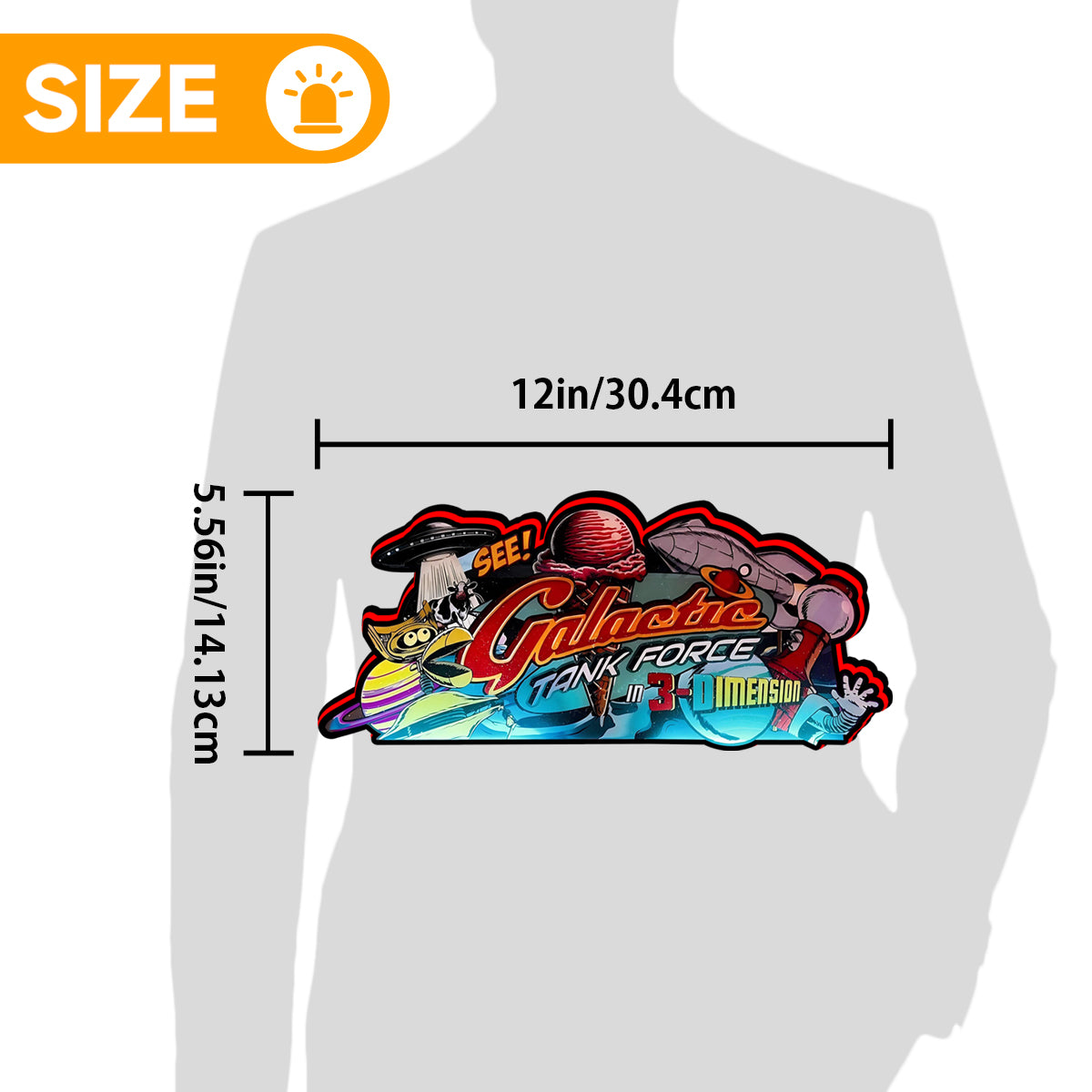 Galactic Tank Force Pinball Topper 3D LED Lightbox, for American Pinball Machine Decor, Perfect for Game Room NEOUNIK Signs
