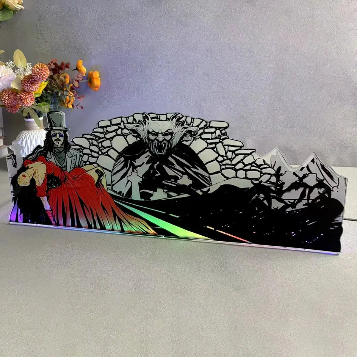Bram Stroker's Dracula 3D Pinball Topper 3D Acrylic LED Topper, for Pinball Machine, Pinball Topper FYLZGO Signs