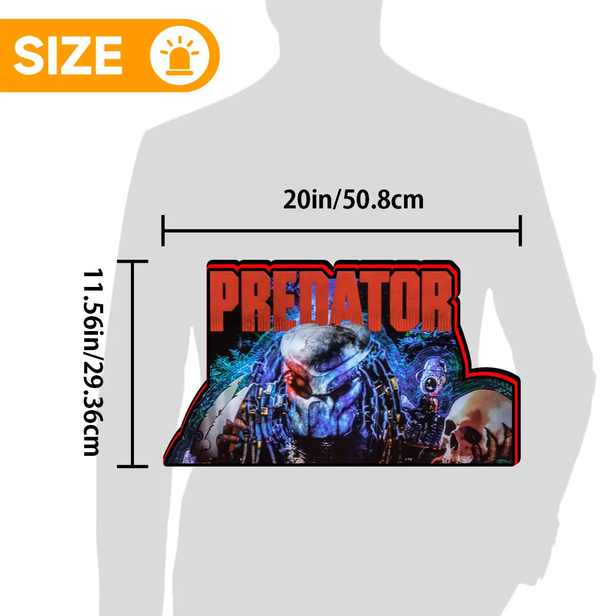 Predator 2025 Pinball Topper Led Lightbox, For Pinball Machine by Pinball Brothers, 5V USB with Dimmer Perfect for Game Room Man's Cave FYLZGO Signs
