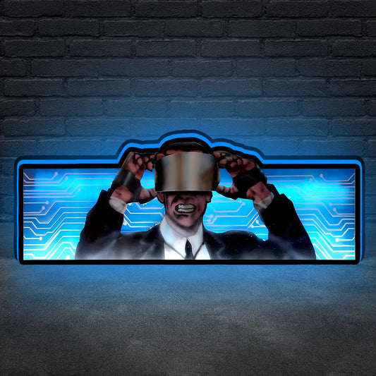 Johnny Mnemonic Pinball Topper LED Lightbox, 3D Printed Lightbox Rock Your Game FYLZGO Signs