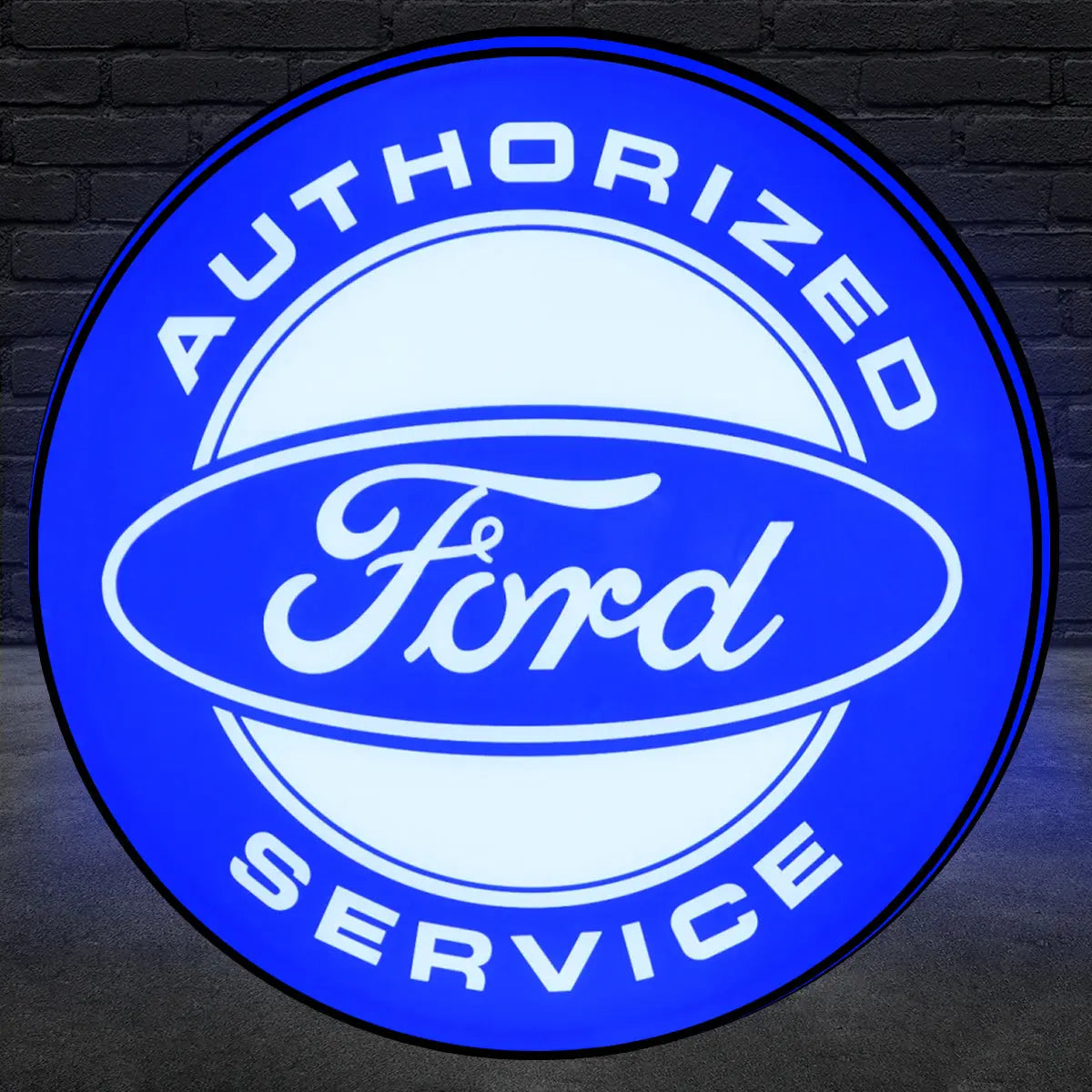 Ford Mustang Logo Custom 3D LED Topper Printed Lightbox FYLZGO Signs