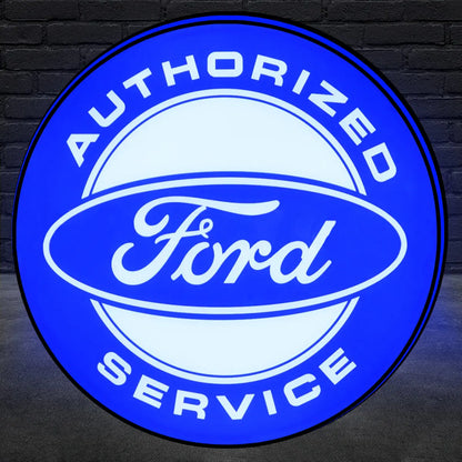 Ford Mustang Logo Custom 3D LED Topper Printed Lightbox FYLZGO Signs