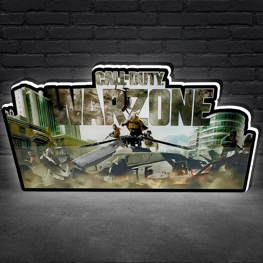 Call Duty Warzone Pinball Topper, 3D Printed Lightbox Powered by USB Band Dimm Wall Art Decor Man's Cave FYLZGO Signs