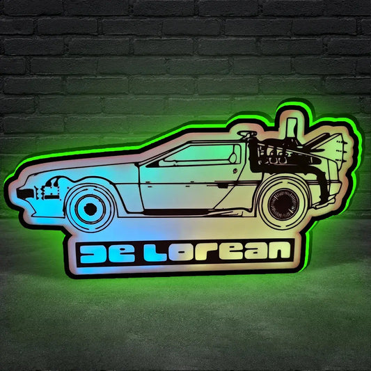 DeLorean BTTF Lightbox (BTF LED) Led lightbox for Pinball Machine, 3D Printed Lightbox USB Powered & Full Dimmable FYLZGO Signs