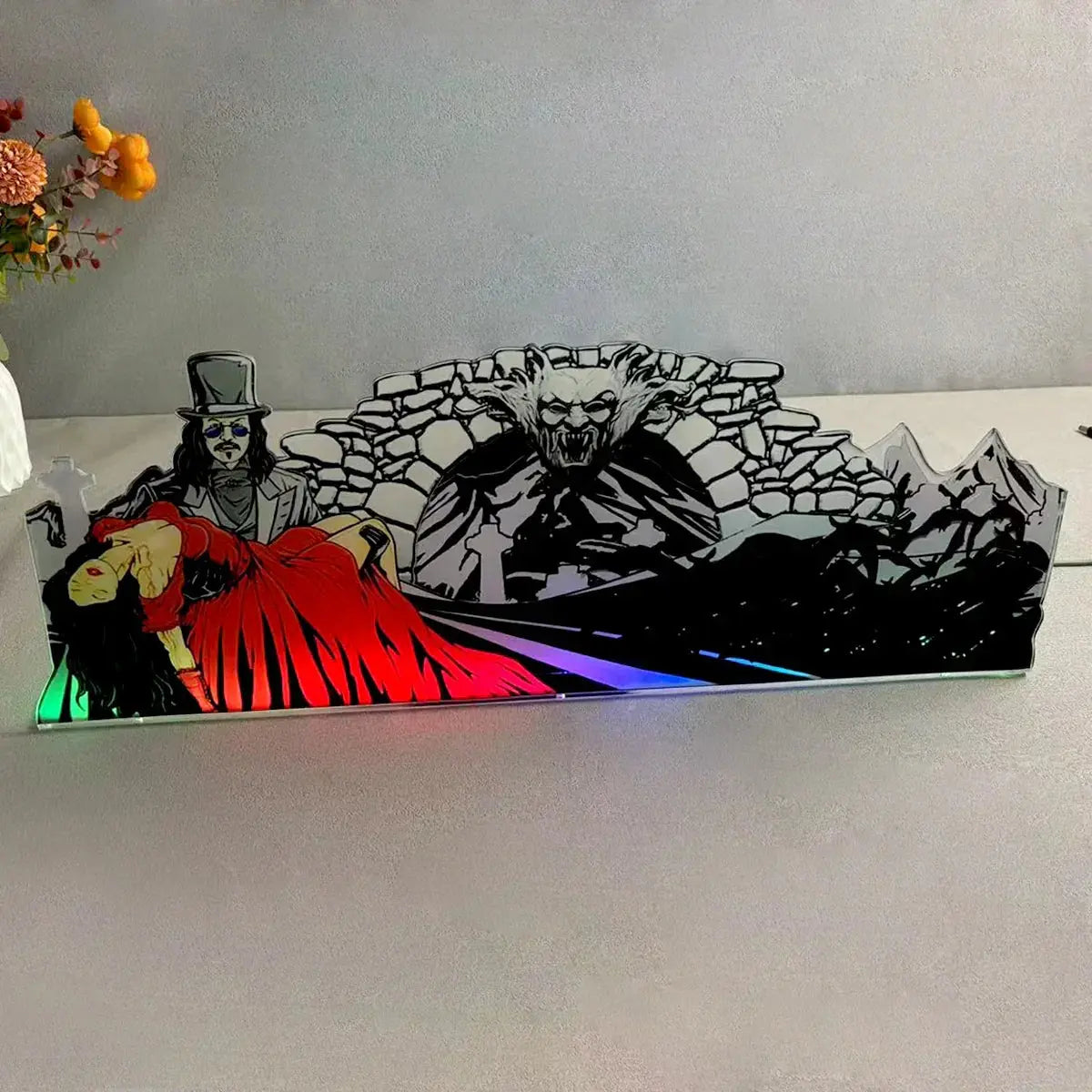 Bram Stroker's Dracula 3D Pinball Topper 3D Acrylic LED Topper, for Pinball Machine, Pinball Topper FYLZGO Signs