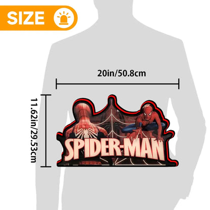 Spider-Man 3D Printed Lightbox Powered by USB Band Dimm Wall Art Decor Man's Cave FYLZGO Signs