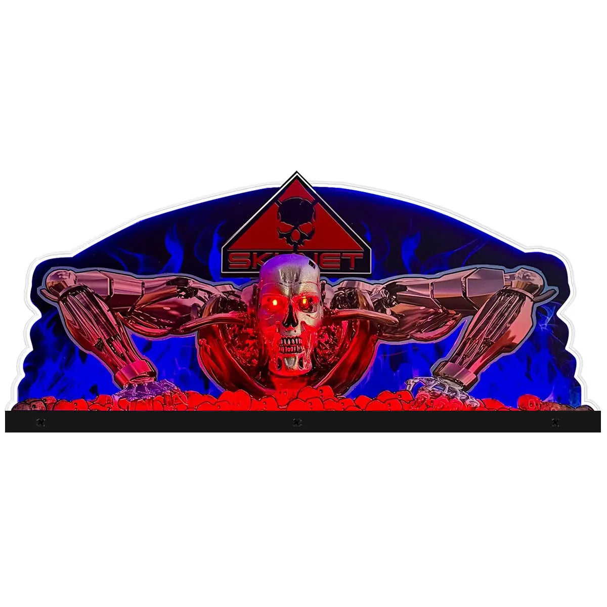 Terminator 2 Judgment Day Pinball Acrylic LED Topper, for William Pinball Machine, Pinball Topper FYLZGO Signs