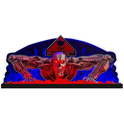 Terminator 2 Judgment Day Pinball Acrylic LED Topper, for William Pinball Machine, Pinball Topper FYLZGO Signs