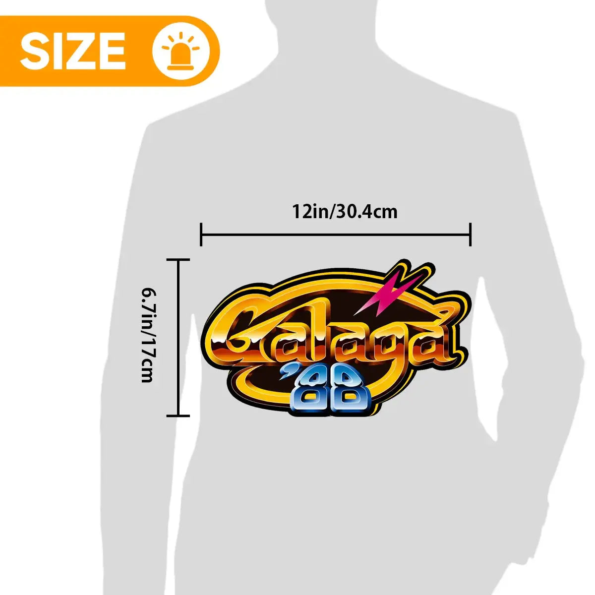 Galaxian Logo 3D Printed LED Lightbox for Gaming Room Decor, Galaga Classic Arcade Gaming Lightbox FYLZGO Signs