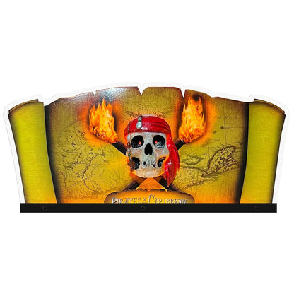 Pirates of the Caribbean Pinball Topper 3D Acrylic LED Topper, For Jersey Jack JJP Pinball Machine, Pinball Topper FYLZGO Signs