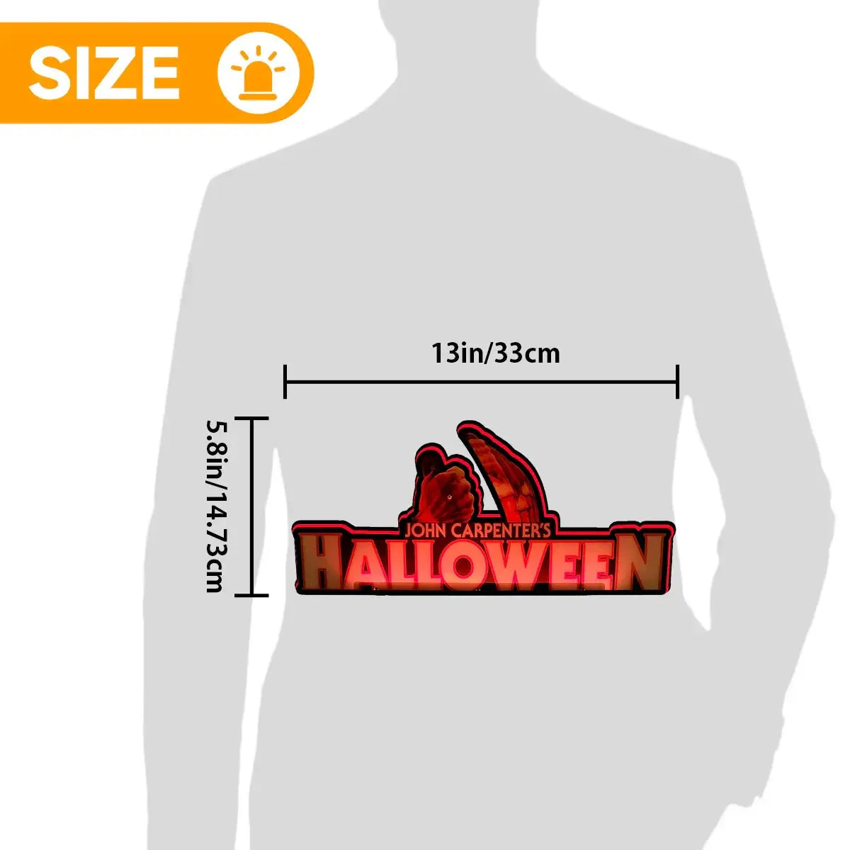 John Carpenter’s Halloween Pinball Topper LED Sign, 3D Printed Lightbox, USB Powered & Full Dimmable FYLZGO Signs