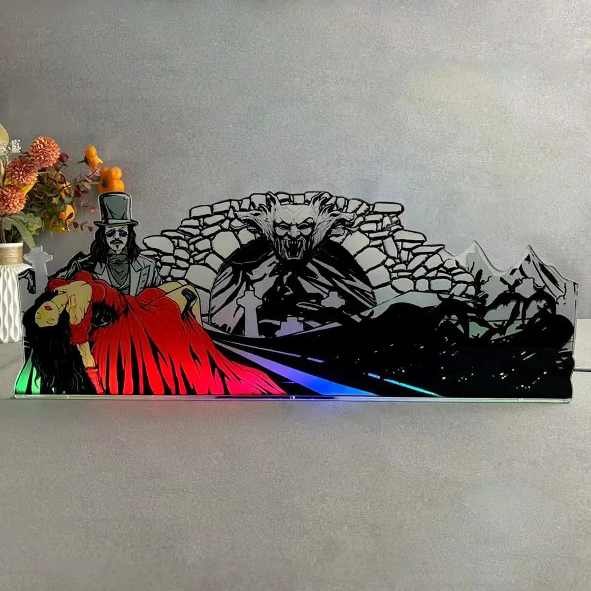Bram Stroker's Dracula 3D Pinball Topper 3D Acrylic LED Topper, for Pinball Machine, Pinball Topper FYLZGO Signs