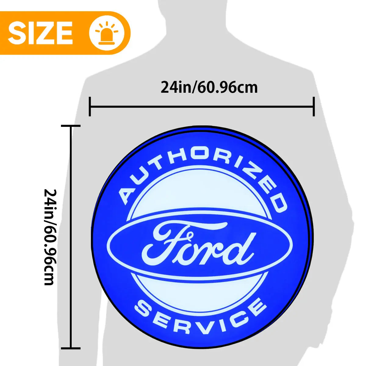 Ford Mustang Logo Custom 3D LED Topper Printed Lightbox FYLZGO Signs