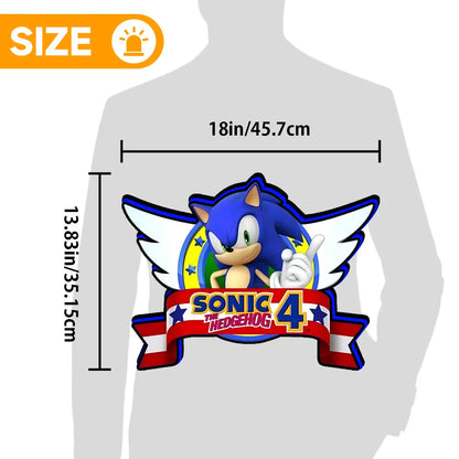 Sonic The Hedgehog Genesis 30th Anniversary 4" 3D Printed LED Lightbox Game Lightbox FYLZGO Signs