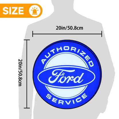 Ford Mustang Logo Custom 3D LED Topper Printed Lightbox FYLZGO Signs