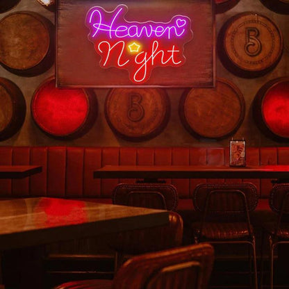 Heaven Night Bar Neon Sign - FYLZGO Signs