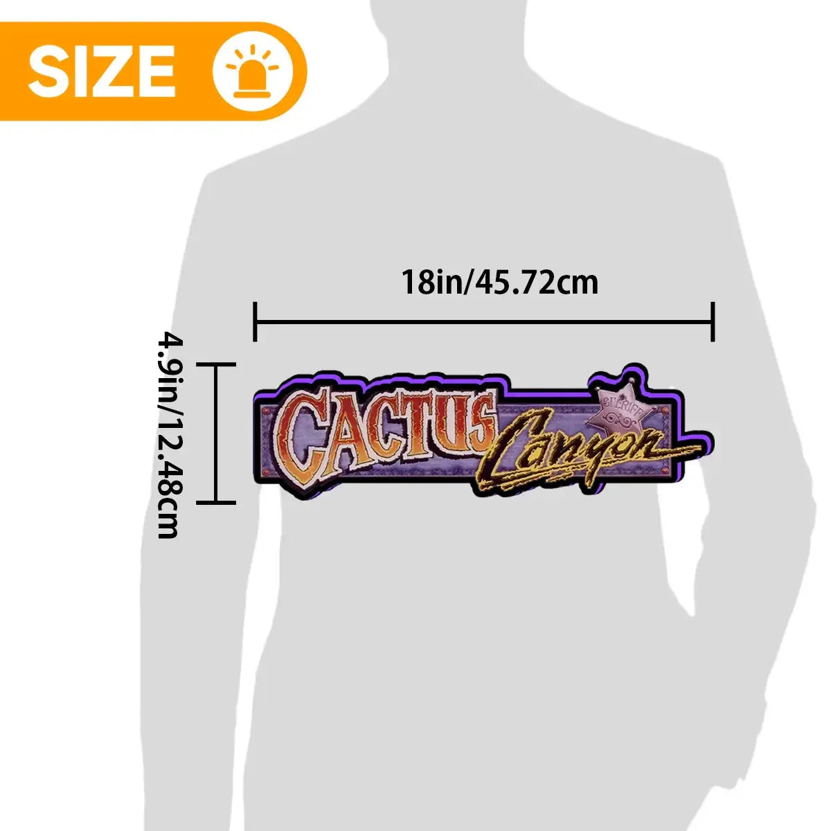 Cactus Canyon Topper, Video Game Machine LED Lightbox , Pinball Arcade Decor, Pinball Topper for CGC Pinball Machine FYLZGO Signs