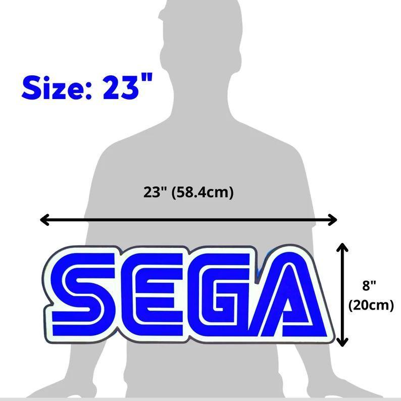 SEGA Game Room Decoration Logo SEGA CD, SEGA Genesis, SEGA Saturn and SEGA 3D Lightbox FYLZGO Signs