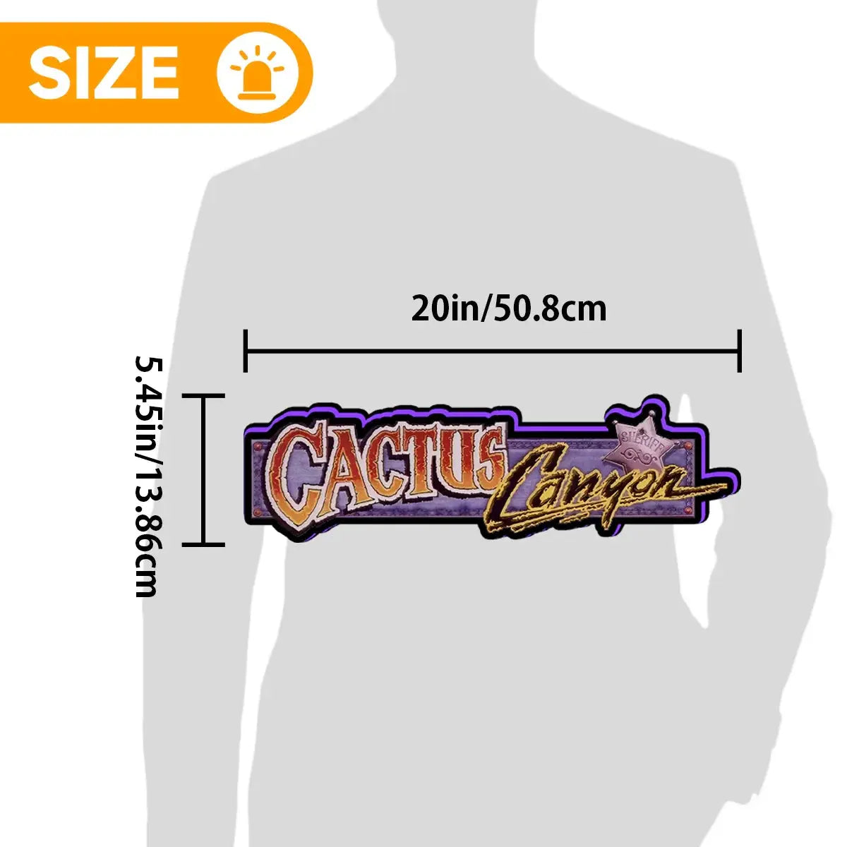 Cactus Canyon Topper, Video Game Machine LED Lightbox , Pinball Arcade Decor, Pinball Topper for CGC Pinball Machine FYLZGO Signs