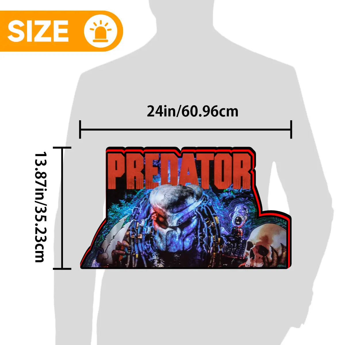 Predator 2025 Pinball Topper Led Lightbox, For Pinball Machine by Pinball Brothers, 5V USB with Dimmer Perfect for Game Room Man's Cave FYLZGO Signs