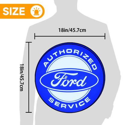 Ford Mustang Logo Custom 3D LED Topper Printed Lightbox FYLZGO Signs