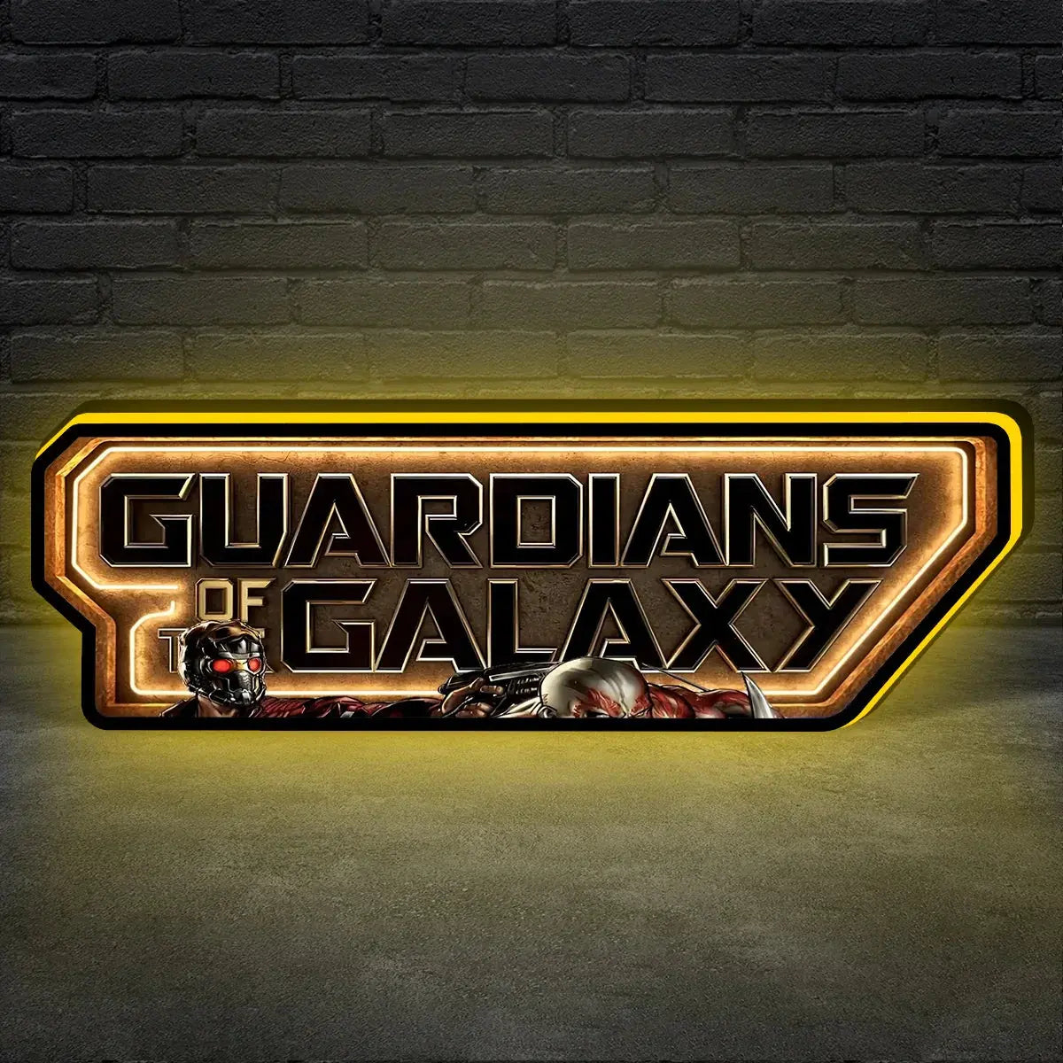 Guardians of the Galaxy Logo Pinball Topper Led Lightbox, USB plug Dimmer, Pinball Arcade Decor, Perfect for Game Room or Pinball Machine FYLZGO Signs