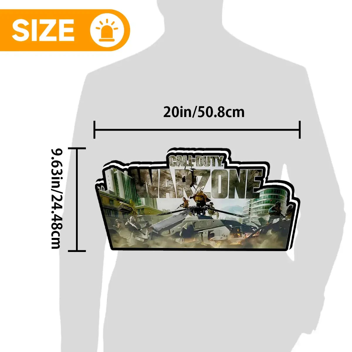 Call Duty Warzone Pinball Topper, 3D Printed Lightbox Powered by USB Band Dimm Wall Art Decor Man's Cave FYLZGO Signs