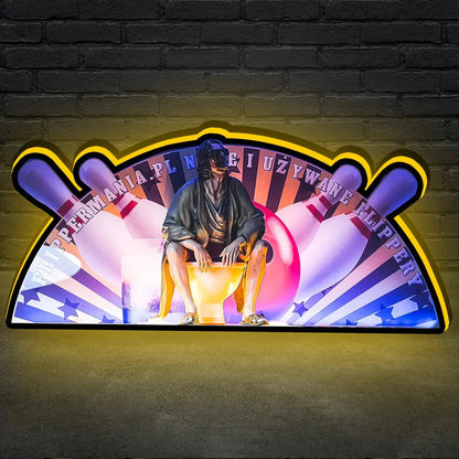 The Big Lebowski Pinball Topper Led lightbox for Pinball Machine, 3D Printed Lightbox USB Powered & Full Dimmable FYLZGO Signs