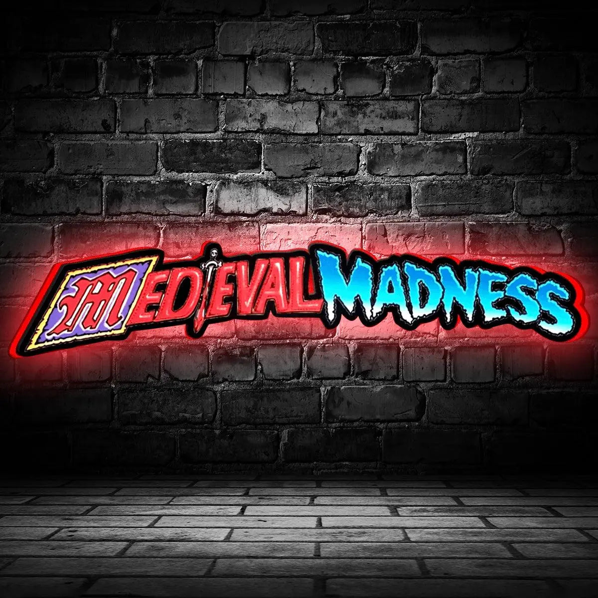 Medieval Madness Sign Pinball Topper LED Light Box, Game Room Decor,  Enhance Your Game Room, Perfect for Game Room or Pinball Machine FYLZGO Signs
