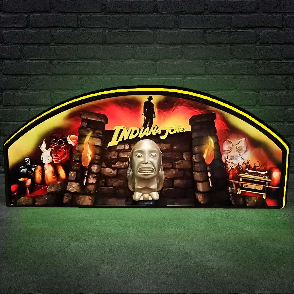 Indiana Jones Special RF Edition Pinball Topper LED Sign, 3D Printed Lightbox, USB Powered & Full Dimmable FYLZGO Signs