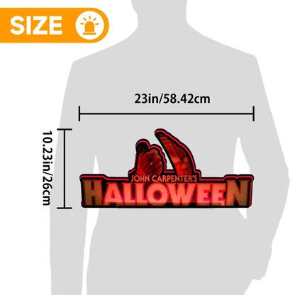 John Carpenter’s Halloween Pinball Topper LED Sign, 3D Printed Lightbox, USB Powered & Full Dimmable FYLZGO Signs
