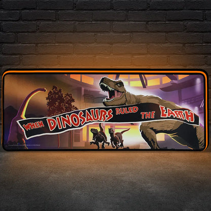 Jurassic park 30th anniversary T rex LED Lightbox Pinball Topper 3D Printed Light Box FYLZGO Signs
