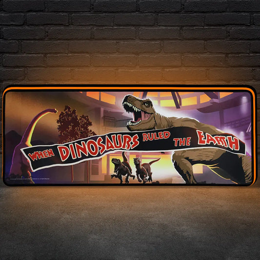 Jurassic park 30th anniversary T rex LED Lightbox Pinball Topper 3D Printed Light Box FYLZGO Signs