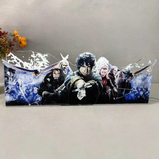 The Hobbit 3D Pinball Topper 3D Acrylic LED Topper, for LOTR Pinball Machine, The Lord of the Rings Pinball Topper FYLZGO Signs