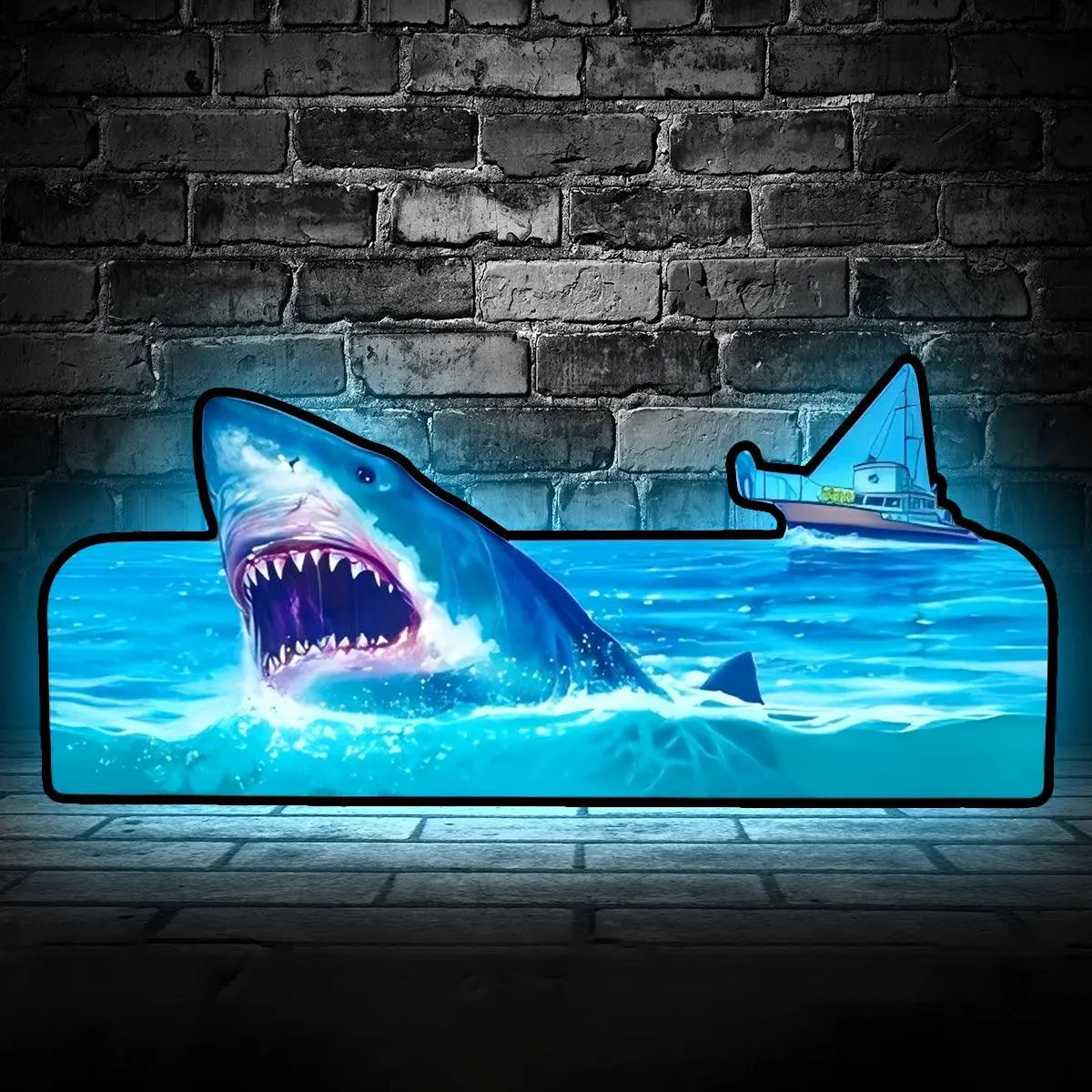 JAWS Pinball Topper LED USB Dimmer, Pinball Arcade Decor, Perfect for Game Room or Pinball Machine FYLZGO Signs
