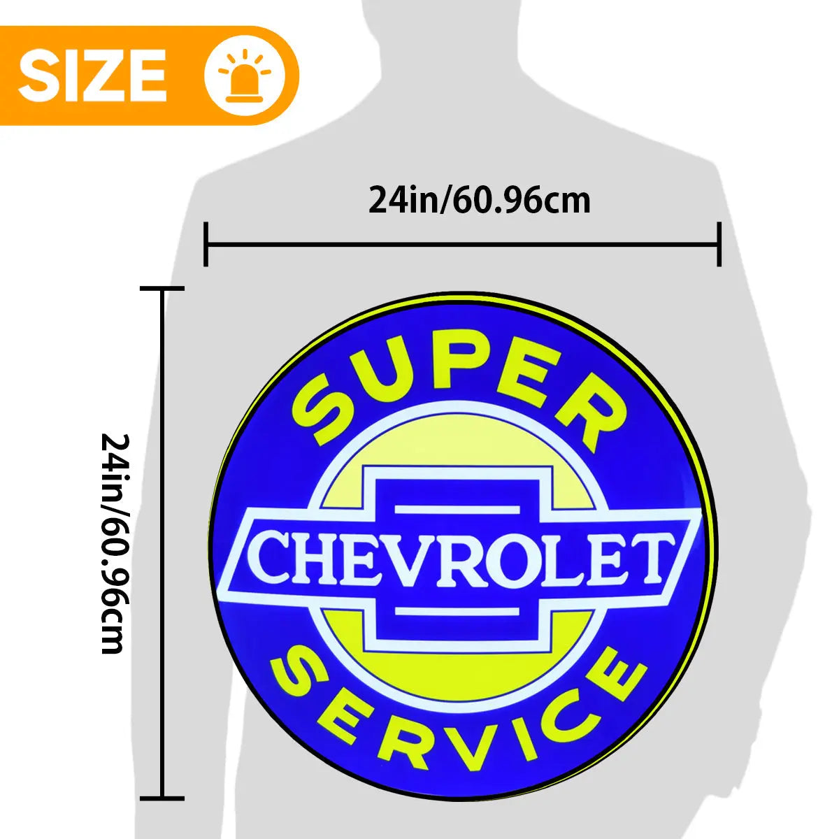 Chevrolet Logo Custom 3D LED Topper Printed Lightbox FYLZGO Signs