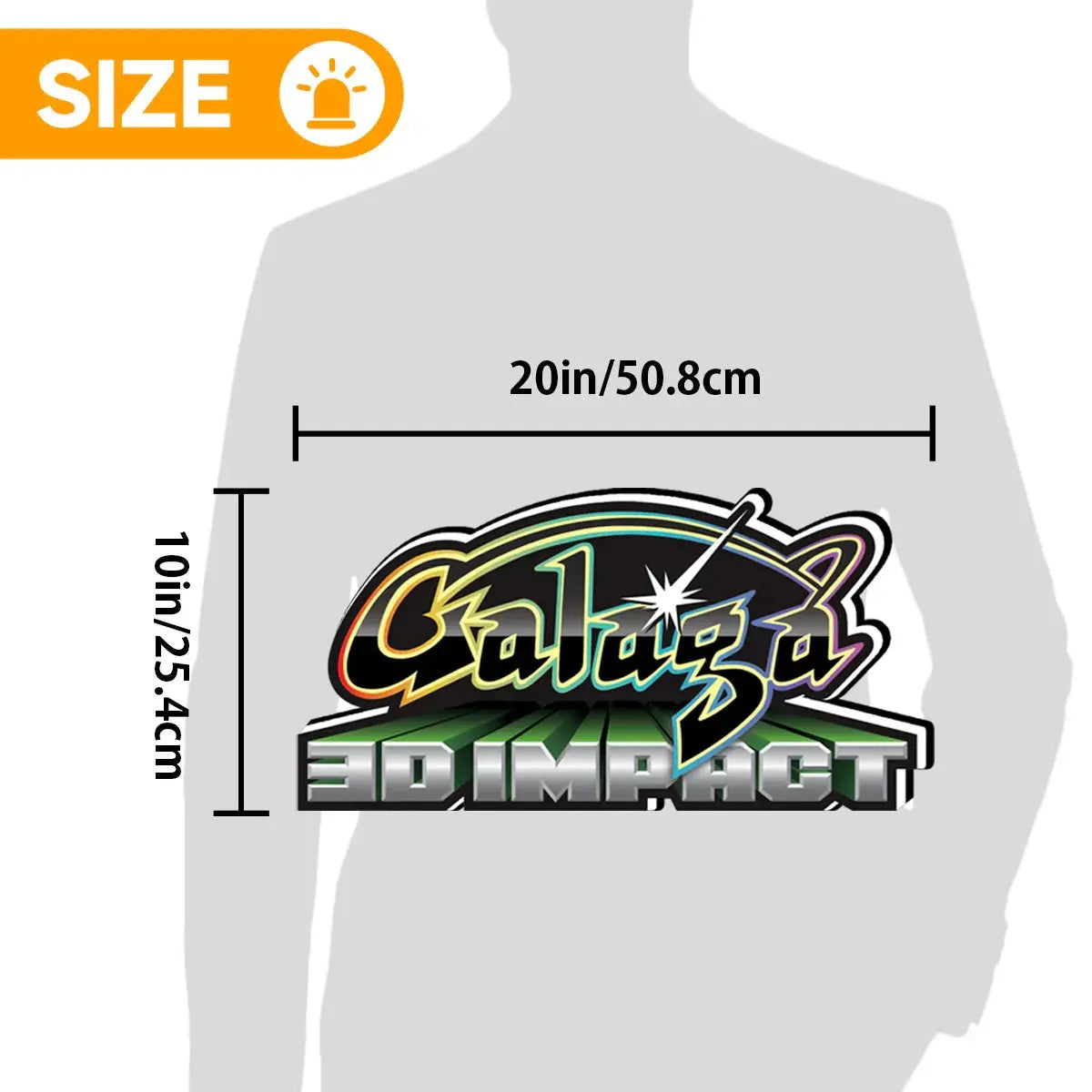 Galaxian Logo 3D Printed LED Lightbox for Gaming Room Decor, Galaga Classic Arcade Gaming Lightbox FYLZGO Signs