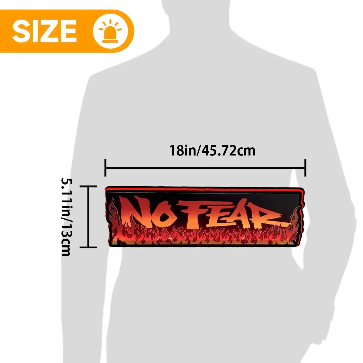 No Fear Dangerous Sports Topper LED Sign, 3D Printed Lightbox, USB Powered & Full Dimmable FYLZGO Signs