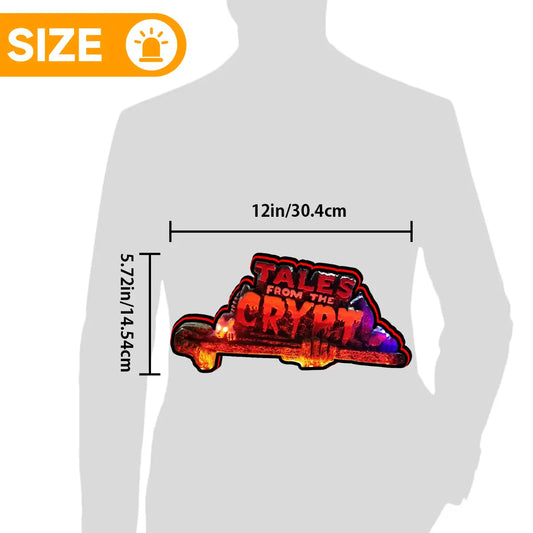 Tales From The Cpypt Pinball Topper Lightbox for Data East Pinball Machine, Arcade Gaming Light box for Man's Cave, Halloween Decor FYLZGO Signs