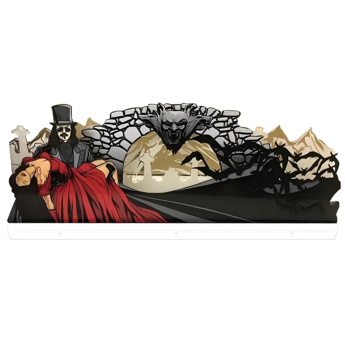 Bram Stroker's Dracula 3D Pinball Topper 3D Acrylic LED Topper, for Pinball Machine, Pinball Topper FYLZGO Signs