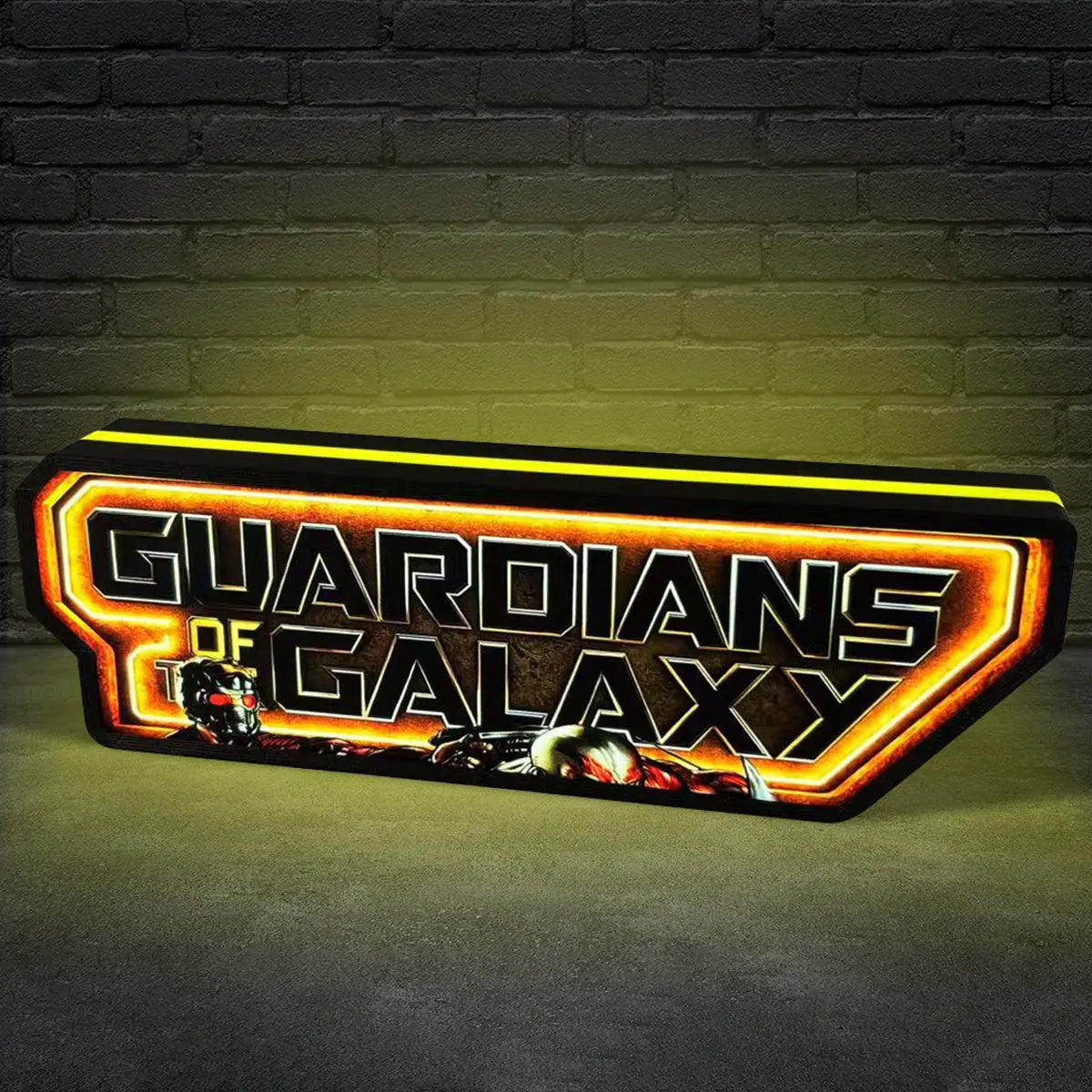 Guardians of the Galaxy Logo Pinball Topper Led Lightbox, USB plug Dimmer, Pinball Arcade Decor, Perfect for Game Room or Pinball Machine FYLZGO Signs