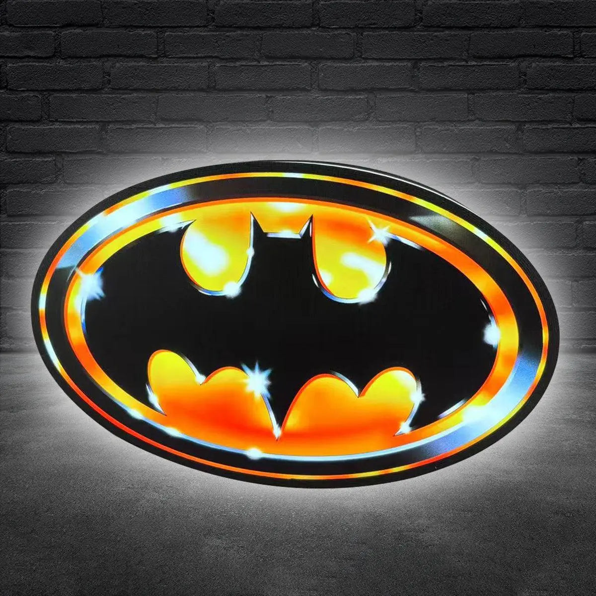 Batman 1989 Logo classic 3D Printed Light Box Fully Dimmable Great For Night Light FYLZGO Signs