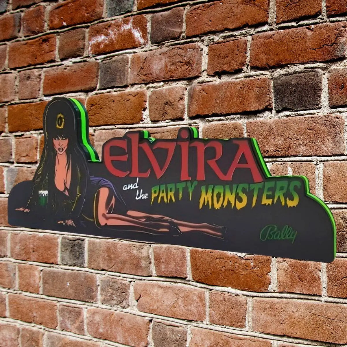 Elvira's Party Monsters Pinball Topper LED Lightbox USB Dimmer, Pinball Arcade Decor FYLZGO Signs