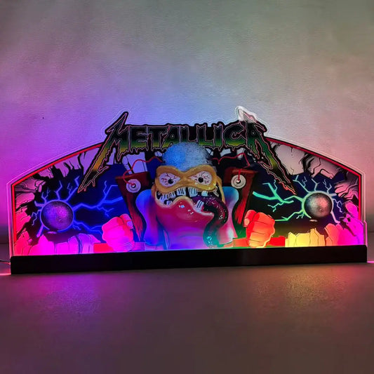 Metallica Pinball Acrylic LED Topper, for Pinball Machine, Pinball Topper FYLZGO Signs