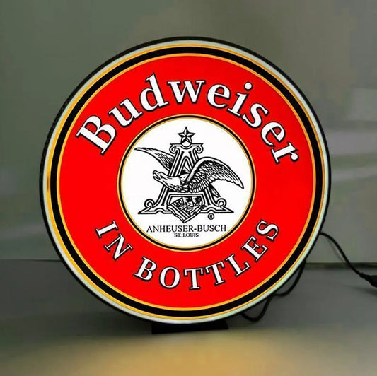Budweiser 3D printed lightbox logo led light box FYLZGO Signs