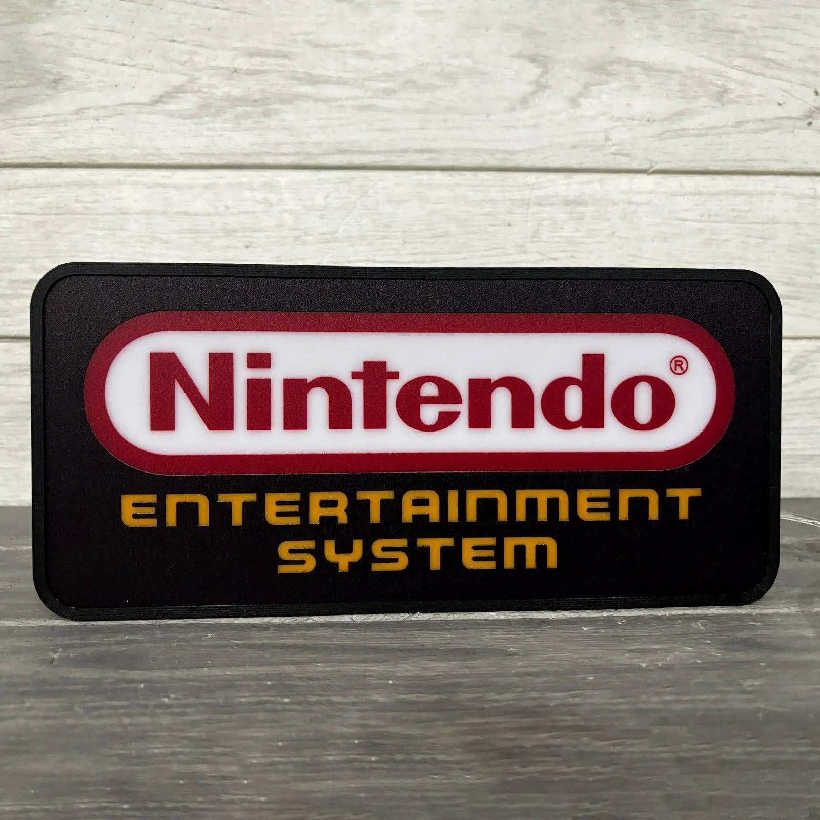 Nintendo Entertainment System Logo Night Lights SNES Video Game Light  3D Printed Lightbox FYLZGO Signs