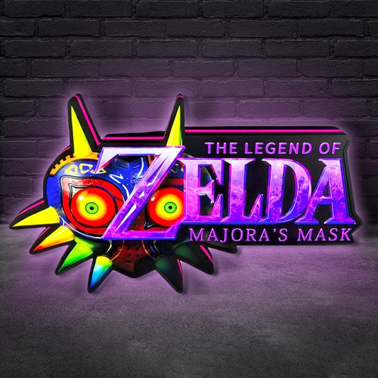 Legend of Zelda Majora's Mask Logo LED Light Box Unique Game Decor, Zelda LED Light Box FYLZGO Signs