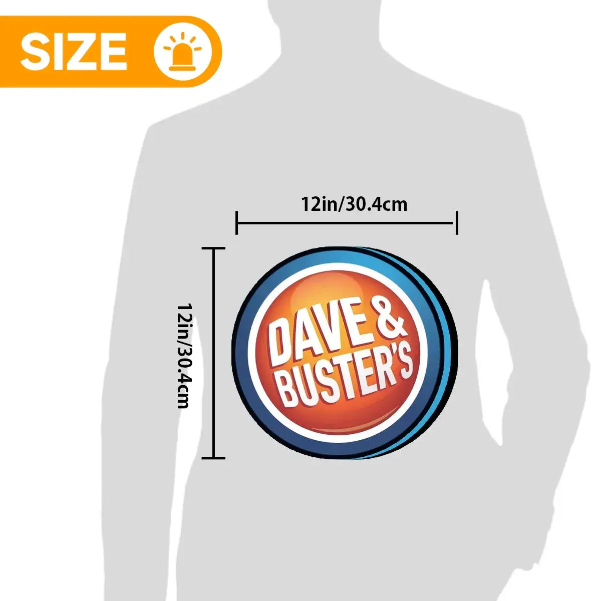 Dave & Buster 3D Printed Lightbox Lamp Light, Logo 3D Printed Lightbox FYLZGO Signs