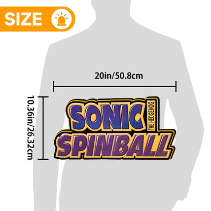 Sonic Pinball Topper Lightbox for Sega Pinball Machine, Arcade Gaming Light box for Man's Cave FYLZGO Signs