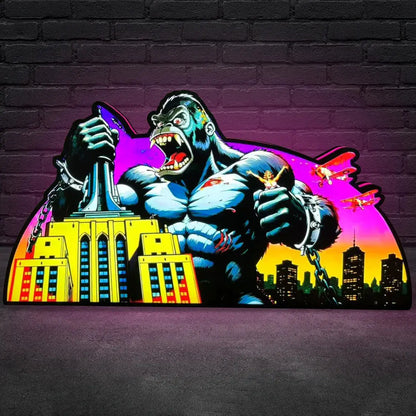 King Kong Pinball AR Topper for  Pinball Machine, 3D Printed Lightbox USB Powered & Full Dimmable FYLZGO Signs